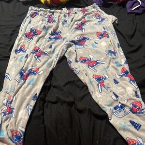 Disney Kids Pajama Bottoms - Gray with Blue and Red